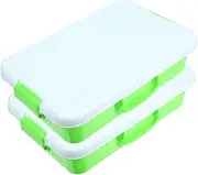 TEHAUX 2pcs Handheld Plastic Sandbox with Lid Portable Multi Use Sand Tray for Durable Outdoor Storage Box for Organizing and Sand Items for Playtime Fun