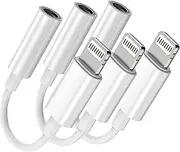 [Apple MFi Certified] Aux Cord for iPhone, Lightning to 3.5mm Aux Cable for Car Compatible with iPhone 11/11 Pro/XS/XR/X 8 7 6/iPad/iPod for Car/Home Stereo/Headphone/Speaker (3.3FT, White)