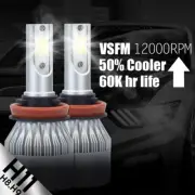 XENTEC LED HID Headlight Conversion kit H11 6000K for 2005-2009 Saab 9-7x
