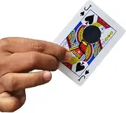 MilesMagic Magician's Impossible Hole Magic Trick Use Any Small Object Thru Card Gimmick | Highly Visual Classic Bicycle Hollow Card Trick | for Street Magic or Stage Magic Tricks