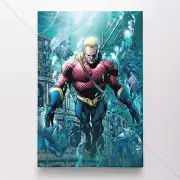 Aquaman Poster Canvas Justice League DC Comic Book Cover Art Print #20930