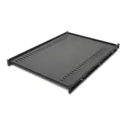 APC by Schneider Electric 1U Rack Shelf - Black - 113.40 kg Maximum Weight Capacity