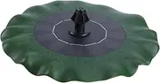 OFFSCH Solar Bird Fountain Solar Powered Water Feature Water Fountain for Garden Solar Motor Pump Solar Bird Bath Solar Garden Fountain Floating Fountain Lotus Leaf