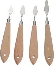 HEALSOPTHY In-1 Oil Painting Accessories Set 4pcs Plastic Spatula Palette for Direct Canvas Painting