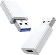 MOSWAG USB C Female to USB Male Adapter USB C to USB Adapter, Type C Charger Cable Power Converter Compatible with iPhone 15 Apple Watch AirPods CarPlay