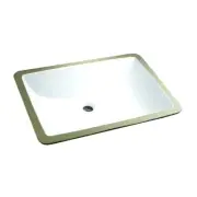 Glacier Bay Undermount Sink in White 924 045