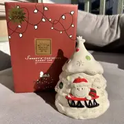 Lenox PEANUTS SNOOPY CHARLIE BROWN CHRISTMAS TREE CANDY JAR 2004
