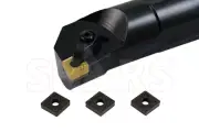 SHARS 1-1/2 x 14" RH TCLNR INDEXABLE BORING BAR + 3 PCS CNMG 432 INSERT NEW M]