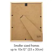 Deluxe Gallery Photo Wall Frame Set H - 5 Frames - Chestnut