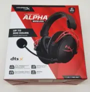 New HyperX Cloud Alpha Wireless DTSX Gaming Headphone Black PC PS4 PS5 300 Hours