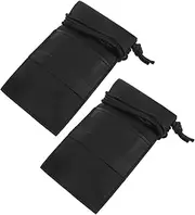 Healvian 2pcs Portable PU Hairdressing Tool Crossbody Bag for Hair Stylist Scissor Waist Bag Slots Capacity for Efficient Salon Use