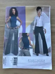 Vogue 2907- Sizes 10-14- Alice+Olivia- Ladies Pants Sewing Pattern- Uncut