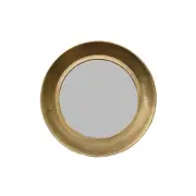 SSH COLLECTION Zandra 61cm Wide Round Wall Mirror - Antique Brass