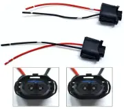 Wire Pigtail Female B H11 Two Harness Head Light Low Beam Socket Connector Plug