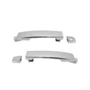 Front Outer Door Handle Right & Left for Nissan Navara D40 05 - 15 Chromed