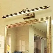 Table lamp Liuwenjin Retro Moisture-Proof Bathroom Dressing Table Lamp Mirror Front Lamp Mirror Cabinet Light, Power:16W 90cm(Warm White) (Color : Warm White)
