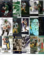 Aaron Rodgers SUPER 20 count FOOTBALL Card Lot w/ Insert N.Y. JETS PACKERS BB