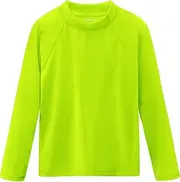 [Smarash] Boys Rash Guard Swim Shirts Long Sleeve UPF 50+ Swimwear Youth Kids Sun Protection SPF Water Surfing Shirts Quick Dry, Light Green, 2 Years