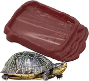 Snake Water Bowl - Bearded Dragon, Snake, Tortoise Water Bowl with Anti-Slip Imitation Rock Ladders | Decorative Reptile Bath Pool, Aquarium Ornament, Easy-Clean Habitat Accessories for Indoor & Out