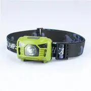 Sensor Flashlight Rechargeable Headlamp, 6 ModesHelmet Light for Camping, Running, Hiking (Green)