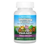 NaturesPlus, Animal Parade, Kid Immune Booster, Tropical Berry, 90 Tablets