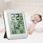 Digital Indoor Thermometer Hygrometer Room °C/°F Temperature Humidi Gauge Thermo-Hygrometer with Back Stand