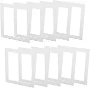 NUOBESTY Picture Frame Mats 20 Pack 12x10 Photo Mats White Matting Paper Frame Matting for Artwork