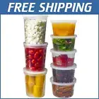 Airtight Deli Containers - 60 Pack BPA-Free Plastic Storage for Meal Prep & More
