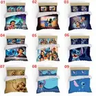 Lilo&Stitch Single/Double/Queen/King Bed Duvet Doona Quilt Cover Set Pillowcase