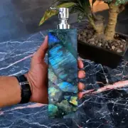 Labradorite Shampoo Holder / Epoxy Bathroom Accessories / Soap Dispenser 3 x 3"