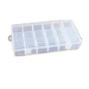 4 Pcs Plastic Jewelry Box Organizer Storage Container DIY Crafts Parts Compartment Divider Clear Slot Box