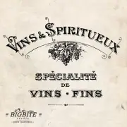 WATER DECAL: French Vins & Spiritueux Vintage Ad (Furniture Print Transfer) #001