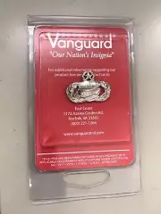 Vanguard AIR FORCE BADGE CYBERSPACE SUPPORT SENIOR MIDSIZE Pin Medal AF Chrome