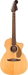 [Fender] Electric Acoustic Guitar Newporter Player, Walnut Fingerboard, Gold Pickguard, Natural Soft Case