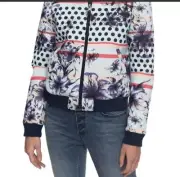 NWT Roxy Rockn SmileJacket Womens Floral XL Full Zip TechWear Surf Fully Lined