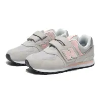 在飛比找Yahoo奇摩購物中心優惠-NEW BALANCE 童鞋 休閒鞋 NB 574 灰粉 中