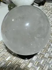 400g Quartz Sphere Some Clear Areas 65mm With Rainbows