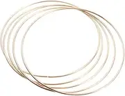 Cabilock 5 Pcs Golden Metal Dreamcatcher Rings for DIY Crafts Round Shape for Handmade Wicker Projects Accessories for Mandalas and Wall Hangings
