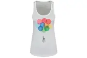 Grindstore Womens/Ladies Penguin & Balloons Vest Top (White) (M)