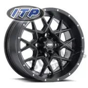 ITP Storm Wheel 12x7 4/137 Hurricane Blk 5+2 Outlander 650 DPS IRS (2013-2018)