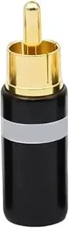 Oxtxuzdm Lotuses Male Plug Connectors 6mm Diameter Power Amplifiers Signals Cable Terminals Converters for Amplifiers Speakers Ac