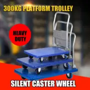 Foldable Warehouse Platform Trolley Truck Dolly Platform Cart Flatbed Cart