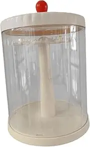 Ｓｉｍｈｏａ Figures Doll Display Stand Clear Figures Display Case Organizer Bed Room Waterproof with 6 Hanging Hook Doll Storage Box, White
