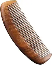 Sandalwood Comb,Portable Handmade Hair Detangler Comb - Ergonomic Curly Hair Comb, Scalp Massager, Sandalwood Detangling Comb for School Travel