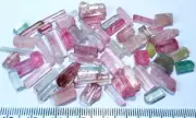 127 Cts Beautiful Natural Multi Colors Tourmaline Crystals types & Rough Grade