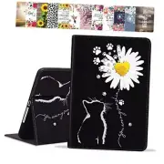 Case for Samsung Galaxy Tab A7 Lite 8.7 Inch 2021 Model Cat and Daisy Flower