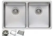Oliveri Sonetto Double Bowl Inset/Undermount Sink Pack SN63TU