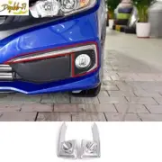 Decor Chrome Exterior Front Fog Light Strip For Honda Civic 10th 2019-2020 (for: Honda Civic)
