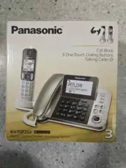 NEW Panasonic Phone KX-TGF353 Digital Corded Cordless Answering System Caller ID