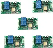 Mellisso 5X Esp8266 Esp-12F Wifi Relay Module 2Channel 5V/8-80V Network Relay Switch for Ide Smart Remot Control